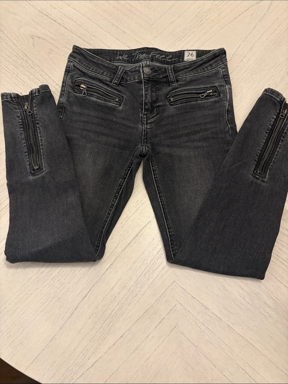 We The Free Bella Moto Mid-Rise Skinny Jeans - Size 26 - [PH1]